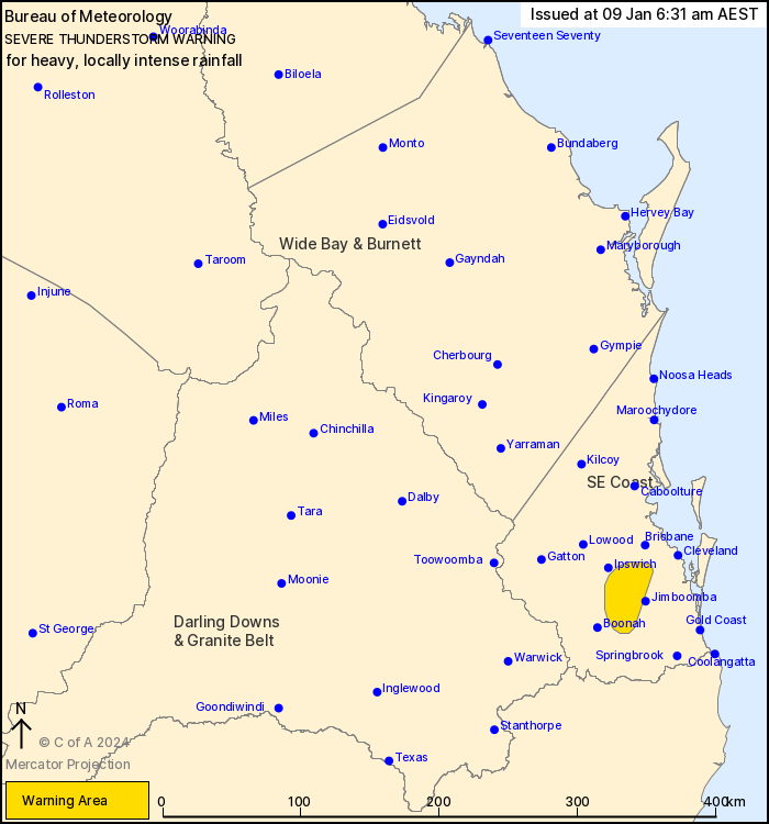 Qld Severe Thunderstorm Warning Heavy Rain Au Alert